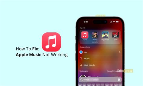 why is my apple music not working on my iphone